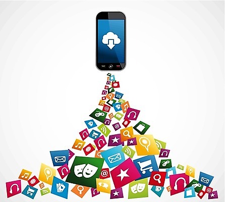 EPS 해외이미지 일러스트 모바일 사람없음 스마트폰 어플리케이션 온라인 해외202004 해외일러스트 핸드폰 스마트기기 파일형식 벡터