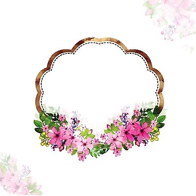 EPS 해외이미지 템플릿 배너 기념일 꽃 분홍색 백그라운드 잎 꽃무늬 패턴 일러스트 수채화 프레임 이벤트 사람없음 장식 초록색 파티 축제 봄 축하 클래식 우아함 그림 초대 국경 해외202004 해외일러스트 식물 계절 컬러 컨셉 무늬 파일형식 벡터