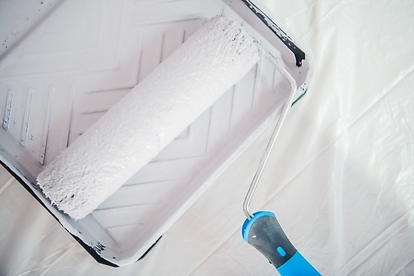 포토 JPG 해외이미지 사람없음 가로 페인트 장비 흰색 공구 붓 액체 수리 오브젝트 그림 롤러 리모델링 해외202004 해외포토 컬러 도구 파일형식