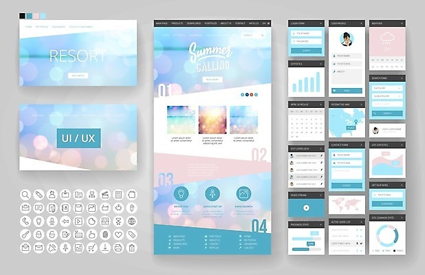 EPS 해외이미지 템플릿 디자인 바다 여행 지도 인터넷 일러스트 비즈니스 하늘 모바일 휴가 사람없음 그래픽 여름 파란색 세트 세계 햇빛 태양 웹 플랫 메뉴 휴양지 레이아웃 페이지 UI 인터페이스 해외202004 해외일러스트 자연요소 계절 컬러 빛 장소 파일형식 벡터