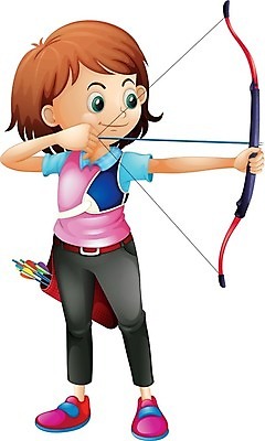 EPS 해외이미지 클립아트 템플릿 1 디자인 여자 스포츠 백그라운드 신발 셔츠 일러스트 바지 화살 실내 사람 이벤트 취미 야외 그래픽 10대 운동 게임 흰색 청바지 목표 만화 집중 활 그림 날카로움 양궁 고립 궁수 혼자 해외202004 해외일러스트 컬러 컨셉 상의 청소년 놀이 하의 건강 내부 파일형식 벡터