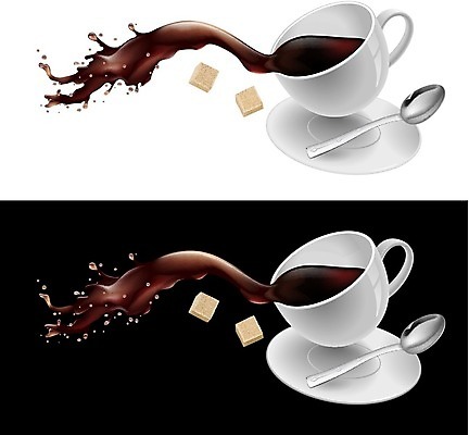 EPS 해외이미지 식기 커피 음료 음식 일러스트 미술 사람없음 컵 노란색 숟가락 검은색 머그컵 흰색 붓기 클래식 설탕 가득함 컵받침 오브젝트 그림 에스프레소 카페인 해외202004 해외일러스트 컬러 컨셉 모션 문화예술 수저 받침대 파일형식 벡터