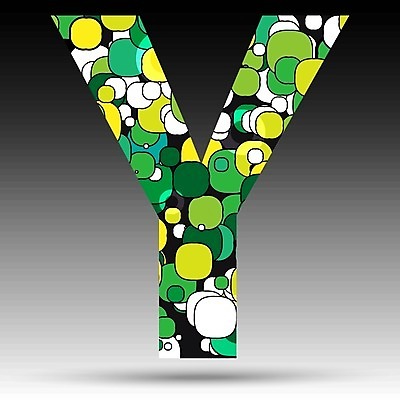 EPS 해외이미지 알파벳 일러스트 텍스트 대문자 사람없음 그래픽 초록색 물방울무늬 Y 해외202004 해외일러스트 영어 컬러 무늬 파일형식 벡터