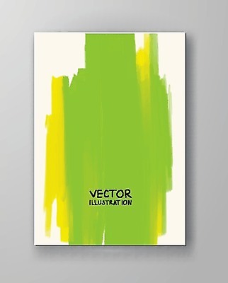 EPS 해외이미지 템플릿 디자인 배너 포스터 종이 백그라운드 일러스트 벽지 수채화 미술 사람없음 그래픽 장식 초록색 노란색 페인트 얼룩 그림 캔버스 페이지 엘리먼트 해외202004 해외일러스트 컬러 문화예술 파일형식 벡터