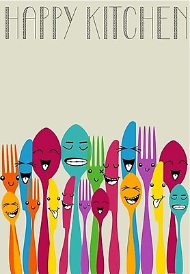 EPS 해외이미지 포크 일러스트 표정 사람없음 숟가락 나이프 해외202004 해외일러스트 식기 수저 칼 파일형식 벡터