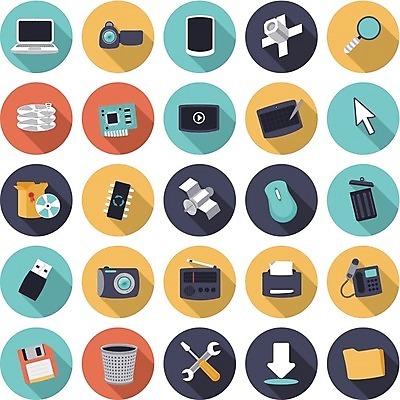 EPS 해외이미지 클립아트 디자인 일러스트 버튼 그래픽 노트북 스마트폰 핸드폰 컴퓨터 알약 카메라 텔레비전 웹 인공위성 도구 디스크 플랫 쥐 심볼 사인 라디오 폴더 커서 다운로드 UI 인터페이스 해외202004 헐렁 해외일러스트 컨셉 인터넷 통신 전자제품 스마트기기 약 질병 설치류 파일 파일형식 벡터