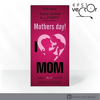 EPS 해외이미지 배너 행복 실루엣 포스터 분홍색 일러스트 가족 사랑 사람없음 하트 축하 어머니의날 해외202004 해외일러스트 모양 기념일 감정 컬러 컨셉 관계 촬영기법 미국문화 파일형식 벡터