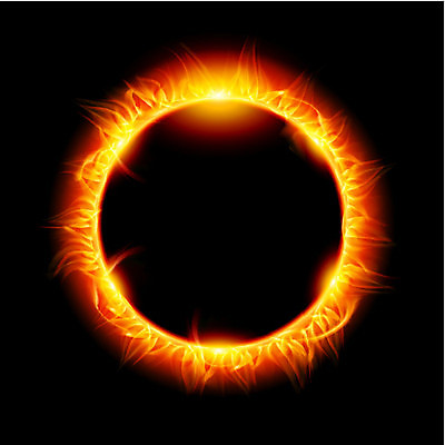 EPS 해외이미지 일러스트 사람없음 빨간색 햇빛 태양 우주 검은색 어둠 은하계 성운 연소 해외202004 SF 해외일러스트 자연요소 컬러 파일형식 벡터