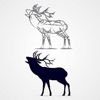 EPS 해외이미지 동물 템플릿 1 디자인 남자 실루엣 야생동물 일러스트 포유류 자연 사슴 뿔 미술 사람없음 그래픽 달러 웹 전시 회색 가을 게임 보호 만화 스케치 바퀴자국 심볼 그림 사냥 심플 윤곽 사냥꾼 주인 엘리먼트 엘크 웅장함 찰과상 해외202004 해외일러스트 직업 계절 컬러 컨셉 돈 인터넷 자국 놀이 문화예술 촬영기법 사람 상처 생태계 파일형식 벡터