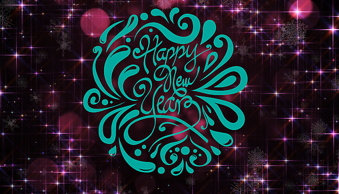 포토 JPG 해외이미지 디자인 별 분홍색 사람없음 컴퓨터그래픽 파란색 빛 반짝임 디지털 메시지 소프트포커스 해피뉴이어 해외202004 해외포토 자연요소 컬러 모션 촬영기법 그래픽 새해인사 파일형식