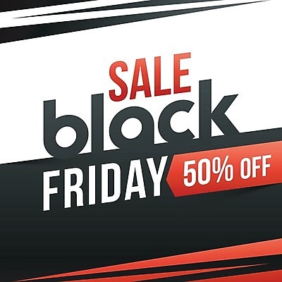 EPS 해외이미지 배너 일러스트 이벤트 타이포그라피 사람없음 빨간색 쇼핑 세일 검은색 레터링 블랙프라이데이 해외202004 해외일러스트 문자 컬러 데이이벤트 파일형식 벡터