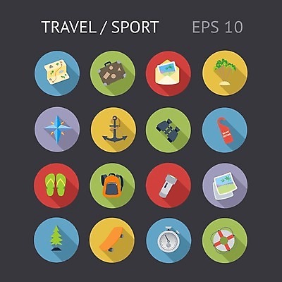 EPS 해외이미지 디자인 스포츠 섬 여행 지도 일러스트 배낭 버튼 손바닥 그래픽 라벨 웹 쌍안경 플랫 크루즈 심볼 사인 배지 닻 UI 인터페이스 해외202004 해외일러스트 손 인터넷 가방 프레임 망원경 배 선박 파일형식 벡터