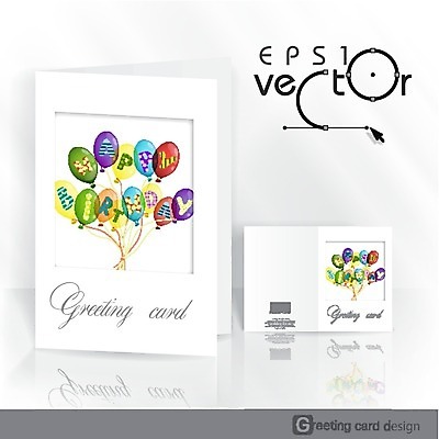 EPS 해외이미지 배너 기념일 행복 일러스트 텍스트 선물 이벤트 팜플렛 사람없음 파티 케이크 축하 생일 엽서 초대 축하카드 생일축하 풍선 생일카드 해외202004 해외일러스트 감정 컨셉 디저트 카드_감사 편지 파일형식 벡터