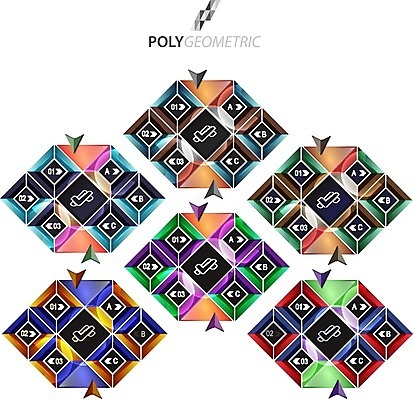 EPS 해외이미지 모양 디자인 백그라운드 무늬 일러스트 사람없음 그래픽 컬러풀 사각형 인포그래픽 레이아웃 엘리먼트 지오메트릭 해외202004 해외일러스트 도형 컬러 파일형식 벡터