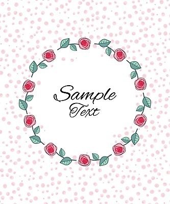 EPS 해외이미지 식물 꽃 분홍색 백그라운드 잎 일러스트 프레임 사람없음 장미 낭만 원형 꽃프레임 프레임일러스트 국경 해외202004 해외일러스트 도형 컬러 컨셉 파일형식 벡터