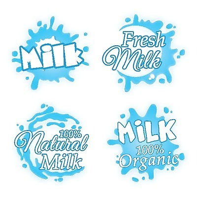 EPS 해외이미지 모양 디자인 배너 음료 음식 스티커 일러스트 캘리그라피 텍스트 건강 타이포그라피 사람없음 세트 라벨 우유 신선 심볼 크림 패키지 요거트 레터링 브랜딩 해외202004 해외일러스트 문자 유제품 프레임 파일형식 벡터