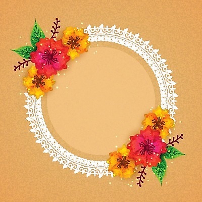 EPS 해외이미지 모양 기념일 꽃 백그라운드 잎 꽃무늬 일러스트 추상 수채화 기념 프레임 사람없음 장식 컬러풀 축하 원형 우아함 초대 손그림 국경 해외202004 해외일러스트 도형 식물 컬러 컨셉 무늬 이벤트 파일형식 벡터