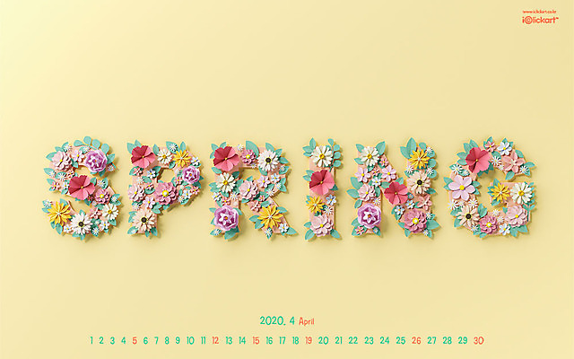 JPG 월페이퍼 바탕화면 4월 날짜 파일형식