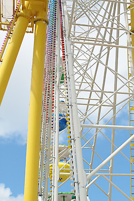 포토 JPG 해외이미지 주간 행복 하늘 휴식 사람없음 야외 맑음 놀이공원 주말 대관람차 해외202004 해외포토 자연요소 감정 컨셉 날씨 테마파크 놀이기구 파일형식