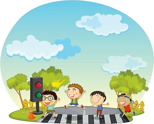 EPS 해외이미지 나무 어린이교육 남자 어린이 일러스트 장난 학교 거리 사람 소년 울타리 걷기 기쁨 해외202004 해외일러스트 식물 교육 감정 모션 담장 파일형식 벡터