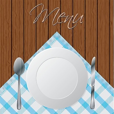EPS 해외이미지 템플릿 식기 접시 백그라운드 일러스트 탁자 주방용품 목재 세로 파란색 주방 식사 저녁식사 공백 식탁보 흰색 기구 칼 은색 확인 메뉴 체크무늬 서빙 점심식사 깅엄 옛날 해외202004 해외일러스트 나무 컬러 가구 생활용품 무늬 재료 파일형식 벡터