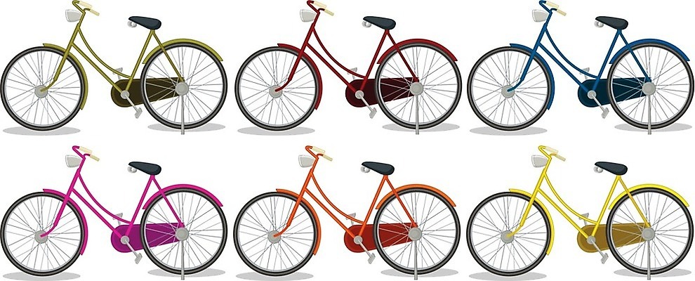 EPS 해외이미지 클립아트 템플릿 디자인 분홍색 백그라운드 오렌지 일러스트 교통시설 그래픽 빨간색 초록색 파란색 컬러풀 노란색 자전거 흰색 바퀴 원형 그룹 승차 만화 6 그림 타이어 고무 고립 라이더 조작 페달 많음 해외202004 해외일러스트 도형 컬러 교통 컨셉 과일 모션 숫자 바이크 시설 파일형식 벡터