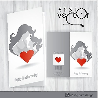 EPS 해외이미지 여자 행복 어린이 일러스트 가족 사랑 성인 두명 하트 축하 아기 엽서 여자만 어머니의날 해외202004 해외일러스트 모양 기념일 감정 컨셉 관계 사람 편지 미국문화 파일형식 벡터