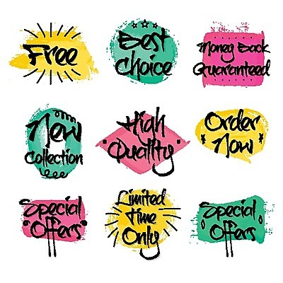 EPS 해외이미지 디자인 스티커 일러스트 텍스트 수채화 타이포그라피 사람없음 쇼핑 컬러풀 라벨 세일 심볼 쿠폰 손그림 패키지 북마크 빅세일 레터링 브랜딩 해외202004 해외일러스트 문자 컬러 프레임 파일형식 벡터