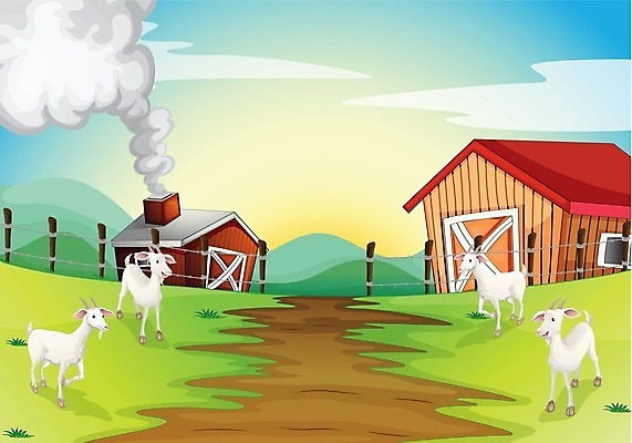 EPS 해외이미지 나무 식물 동물 구름 잎 밭 채소 일러스트 자연 하늘 염소 사람없음 야외 농작물 울타리 농장 농경지 흰색 농부 오두막 그림 외양간 밭일 해외202004 해외일러스트 자연요소 직업 컬러 농업 포유류 담장 생태계 파일형식 벡터