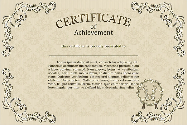 EPS 해외이미지 무료이미지 디자인 백그라운드 일러스트 프레임 사람없음 클래식 졸업장 상패 증명서 임명장 상장프레임 해외202004 해외일러스트 컨셉 졸업 상_우승 파일형식 벡터 무료콘텐츠