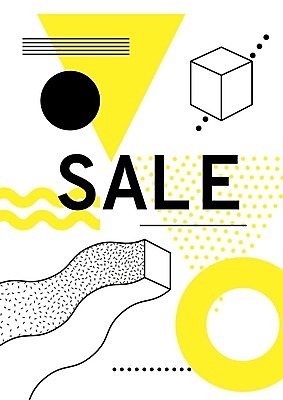 EPS 해외이미지 모양 디자인 포스터 선 백그라운드 패턴 일러스트 추상 사람없음 그래픽 장식 노란색 세일 검은색 흰색 점 원형 기하학 팝 멤피스디자인 해외202004 해외일러스트 도형 컬러 무늬 파일형식 벡터
