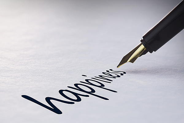 포토 JPG 해외이미지 행복 종이 텍스트 사람없음 단어 만년필 기쁨 기록 페이지 유행어 해외202004 해외포토 문자 감정 펜 유행 파일형식