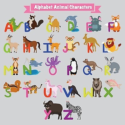 EPS 해외이미지 동물 무료이미지 알파벳 영어 교육 일러스트 염소 코끼리 어류 영어교육 사람없음 스터디 컬러풀 원숭이 호랑이 사자 돌고래 펭귄 다람쥐 독수리 여우 낙타 악어 얼룩말 문어 캥거루 늑대 말년 비버 유니콘 해외202004 해외일러스트 문자 컬러 포유류 파충류 조류 연체동물 학습 수중동물 말_동물 설치류 파일형식 벡터