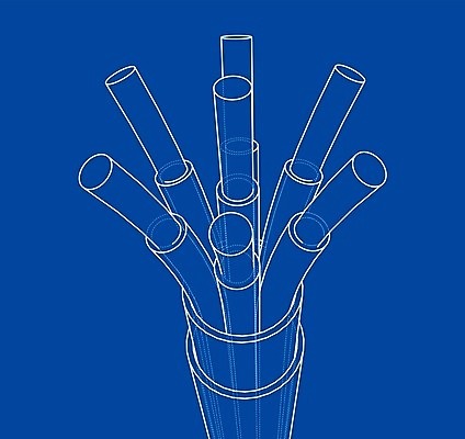 EPS 해외이미지 산업 선 백그라운드 곡선 일러스트 부분 추상 기술 3D 검은색 자료 힘 장비 에너지 흰색 네트워크 연결 스케치 유연 전자 윤곽 철사 지휘자 튜브 고립 구리 설치 전압 공급 와이어프레임 배선 해외202004 해외일러스트 컬러 무늬 미술 한자 음악가 원소 디지털합성 파일형식 벡터