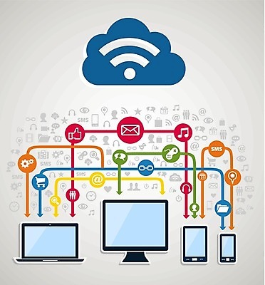 EPS 해외이미지 일러스트 비즈니스 사람 사람없음 노트북 스마트폰 핸드폰 원형 토론 경영 서버 해외202004 해외일러스트 도형 전자제품 스마트기기 파일형식 벡터