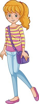 EPS 해외이미지 클립아트 템플릿 1 디자인 옷 여자 분홍색 백그라운드 신발 셔츠 가방 일러스트 바지 미술 미소 사람 그래픽 10대 노란색 유행 줄무늬 흰색 청바지 던지기 컨테이너 그림 고립 타이즈 혼자 해외202004 해외일러스트 잡화 산업 컬러 상의 무늬 모션 청소년 하의 문화예술 표정 파일형식 벡터