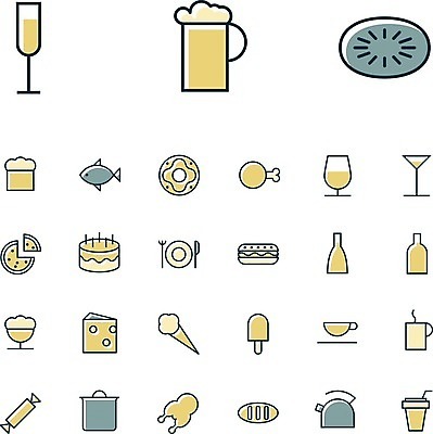 EPS 해외이미지 클립아트 디자인 커피 음료 음식 빵 일러스트 버튼 아이스크림 치즈 맥주 피자 사탕 키위 육류 어류 그래픽 컴퓨터 세트 케이크 와인 웹 치킨 플랫 도넛 차 냄비 찻주전자 심볼 크림 사인 UI 브랜디 스파클링와인 인터페이스 해외202004 해외일러스트 인터넷 과일 식재료 주전자 디저트 유제품 주류 패스트푸드 서양음식 전자제품 수중동물 솥 닭고기요리 탄산 파일형식 벡터