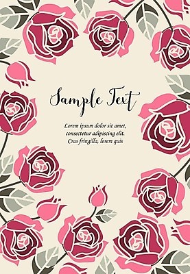 EPS 해외이미지 식물 꽃 백그라운드 잎 일러스트 프레임 사람없음 장미 화환 낭만 모서리 꽃프레임 프레임일러스트 해외202004 해외일러스트 컨셉 파일형식 벡터