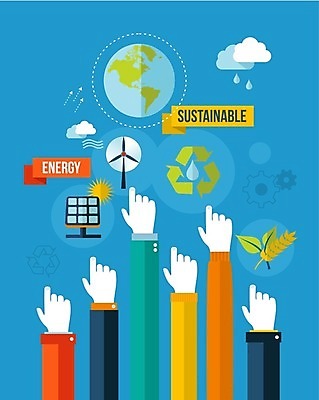 EPS 해외이미지 식물 손 지구 백그라운드 일러스트 비즈니스 사람 사람없음 초록색 환경 재활용 에너지 물방울 가리킴 풍력에너지 에코 해외202004 해외일러스트 컬러 손짓 신체부위 그린에너지 친환경 파일형식 벡터