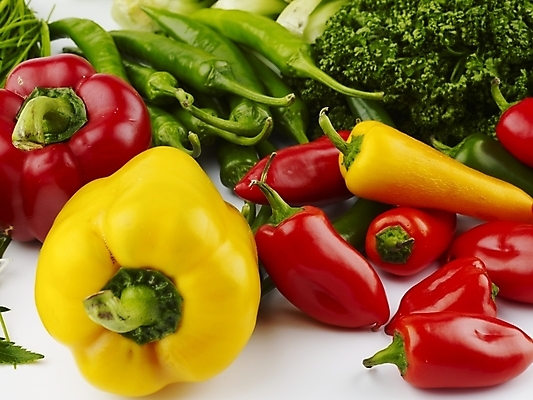 포토 JPG 스튜디오촬영 음식 채소 식재료 고추 피망 파프리카 실내 파슬리 사람없음 가로 빨간색 초록색 농작물 노란색 신선 청경채 풋고추 부추 국내포토 컬러 농업 파일형식