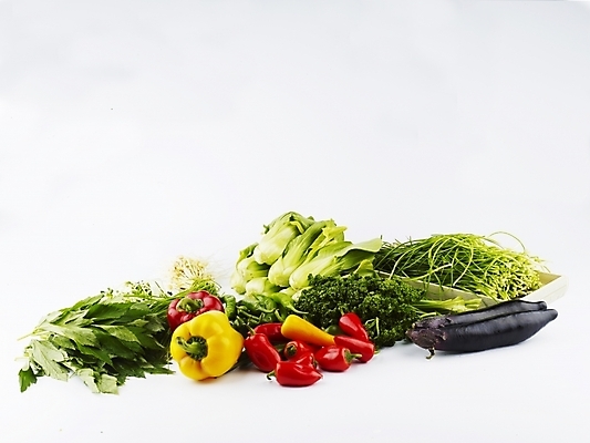 포토 JPG 스튜디오촬영 음식 채소 식재료 고추 가지 피망 파프리카 실내 파슬리 사람없음 가로 빨간색 초록색 농작물 노란색 신선 청경채 풋고추 부추 달래 신선초 국내포토 컬러 농업 파일형식