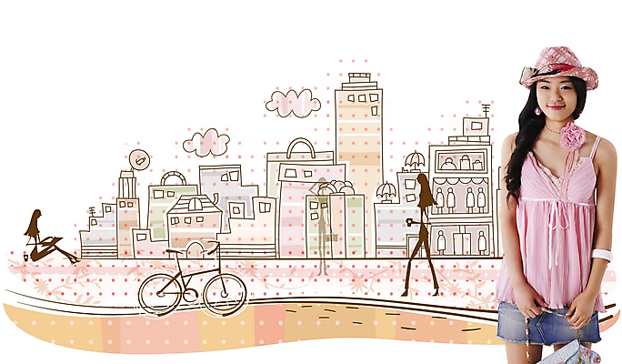 PSD 편집이미지 여자 실루엣 백그라운드 그림자 한명 사람 20대 성인 건물 쇼핑 마을 자전거 쇼핑몰 디지털합성 여자만 여자한명만 성인여자만 청년만 청년여자만 성인한명만 청년여자한명만 성인여자한명만 성인만 이미지편집 1 건축물 촬영기법 청년 바이크 파일형식