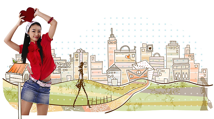 PSD 편집이미지 여자 실루엣 백그라운드 그림자 한명 사람 20대 성인 건물 쇼핑 마을 우체통 쇼핑몰 언덕 디지털합성 여자만 여자한명만 성인여자만 청년만 청년여자만 성인한명만 청년여자한명만 성인여자한명만 성인만 이미지편집 1 건축물 촬영기법 청년 파일형식