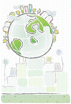 EPS 나무 구름 교육 지구 백그라운드 지도 일러스트 상상 책장 빌딩 사람없음 건물 책 우주 국내일러스트 자연요소 식물 건축물 가구 파일형식 벡터