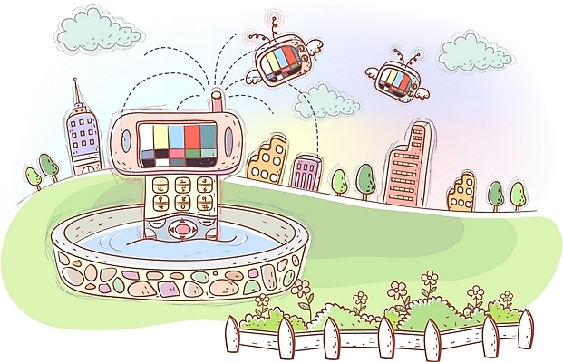 EPS 주간 공원 공공시설 백그라운드 꽃밭 일러스트 비즈니스 통신 상상 정보통신 빌딩 사람없음 야외 건물 스마트폰 울타리 텔레비전 통신기기 도시 분수 분수대 화단 분수_분수대 국내일러스트 자연요소 건축물 꽃 전자제품 핸드폰 스마트기기 담장 기계 정보 시설 파일형식 벡터