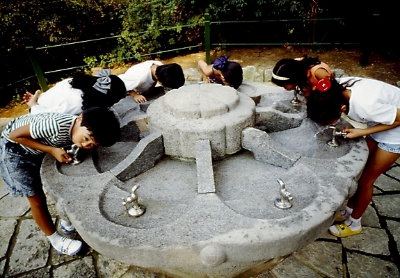 포토 JPG 주간 계절 여자 남자 어린이 사람 소녀 소년 여러명 야외 물 여름 친구 시원함 수돗물 물마시기 수돗가 어린이만 국내포토 자연요소 다수 관계 마시기 파일형식