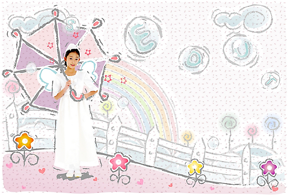 PSD 구름 편집이미지 알파벳 영어 여자 어린이교육 교육 꽃 초등학생 어린이 무지개 날개 우산 상상 천사 한명 사람 소녀 울타리 물방울 디지털합성 공기방울 여자만 여자한명만 어린이만 소녀만 소녀한명만 이미지편집 자연요소 식물 문자 1 학생 담장 파일형식