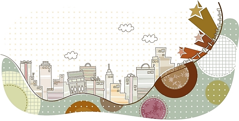 EPS 구름 문양 시설물 현대건축 건축 백그라운드 일러스트 빌딩 사람없음 건물 쇼핑 마을 도시 국내일러스트 자연요소 건축물 파일형식 벡터