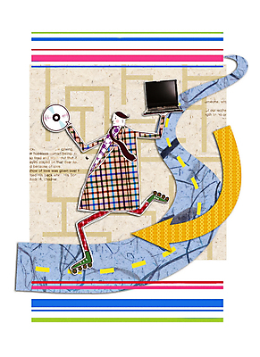 PSD 남자 화살표 일러스트 비즈니스 상상 한명 사람 20대 성인 노트북 CD 비즈니스맨 롤러블레이드 콜라주 미로 남자만 남자한명만 성인남자만 청년만 청년남자만 청년남자한명만 성인한명만 성인남자한명만 성인만 국내일러스트 1 청년 취미 전자제품 직장인 파일형식