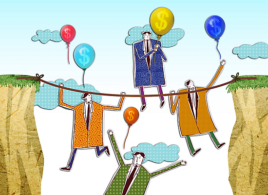 주간 PSD 구름 남자 일러스트 비즈니스 상상 사람 여러명 야외 금융 경제 절벽 비즈니스맨 화폐기호 콜라주 풍선 남자만 국내일러스트 자연요소 기호 다수 직장인 화폐 파일형식